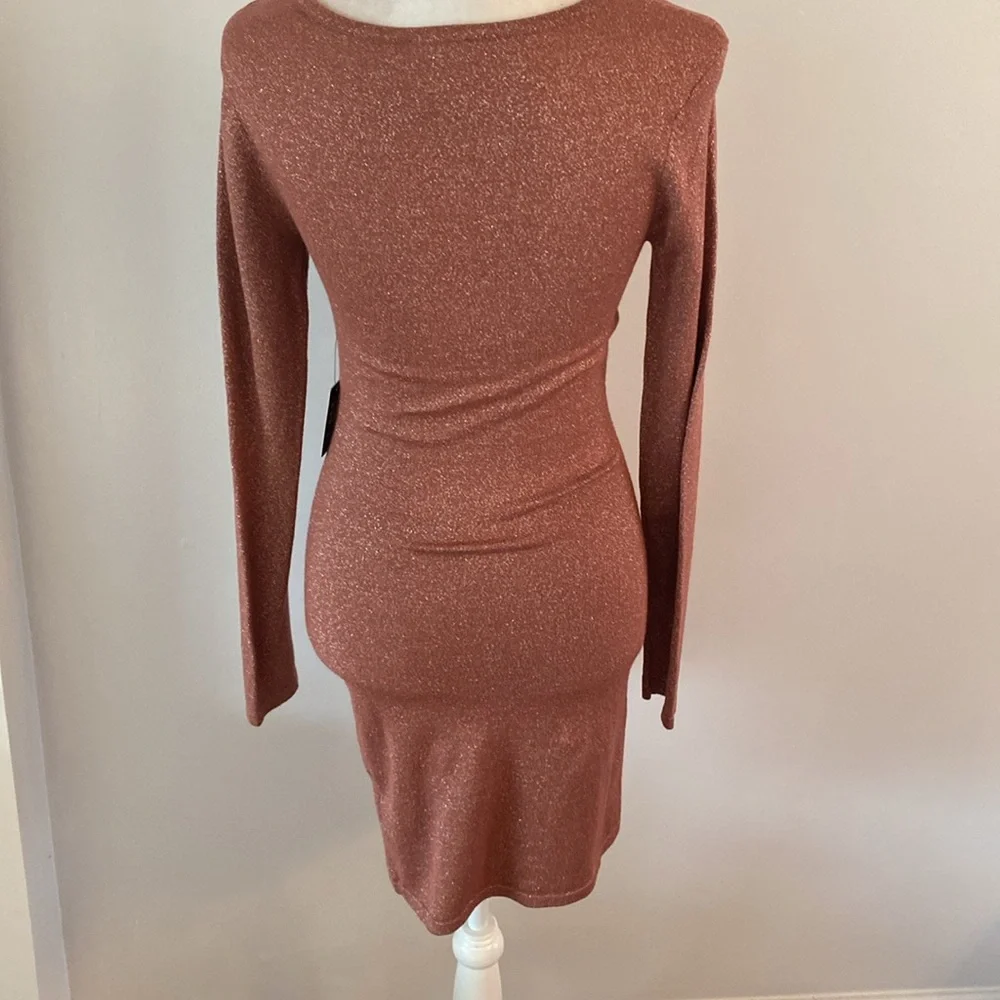 Express NWT sparkle ranched side dress small - Picture 7 of 9